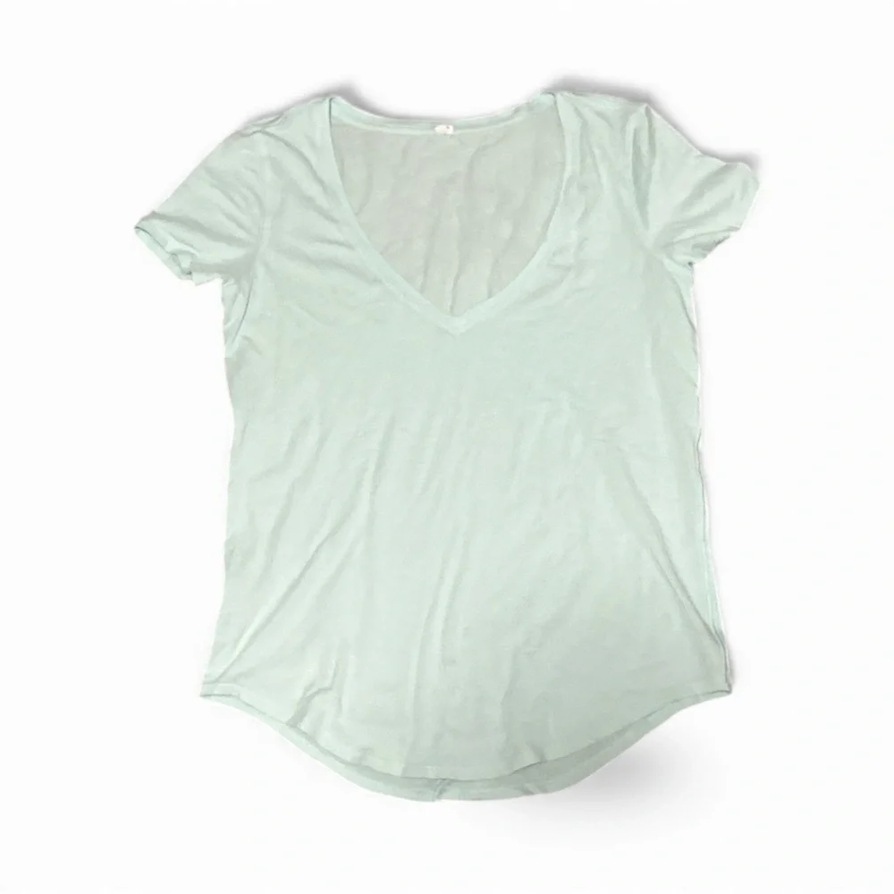 Lululemon V Neck Love Short Sleeve T Shirt II Slouchy Run Workout